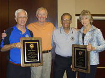 Ron Adams & Sharon Hastings-Welty with presenters Tom Graff, Paul Banales