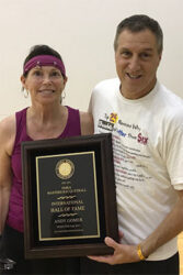 Andy Gomer with Cindy Tilbury